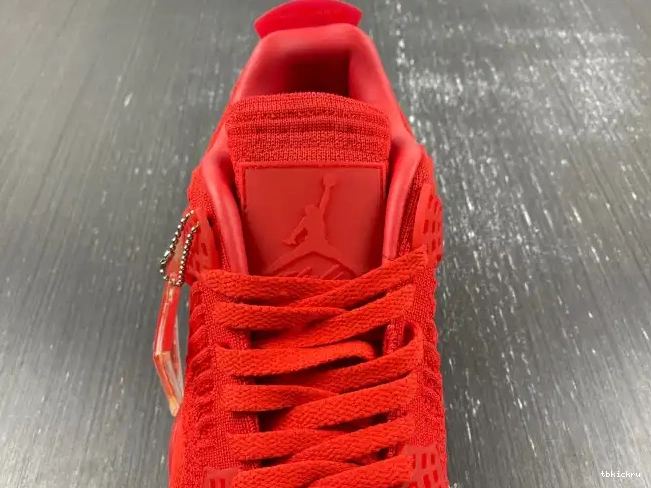 Rep TBkick Red Flyknit Jordan Retro 4 AQ3559-600 0506